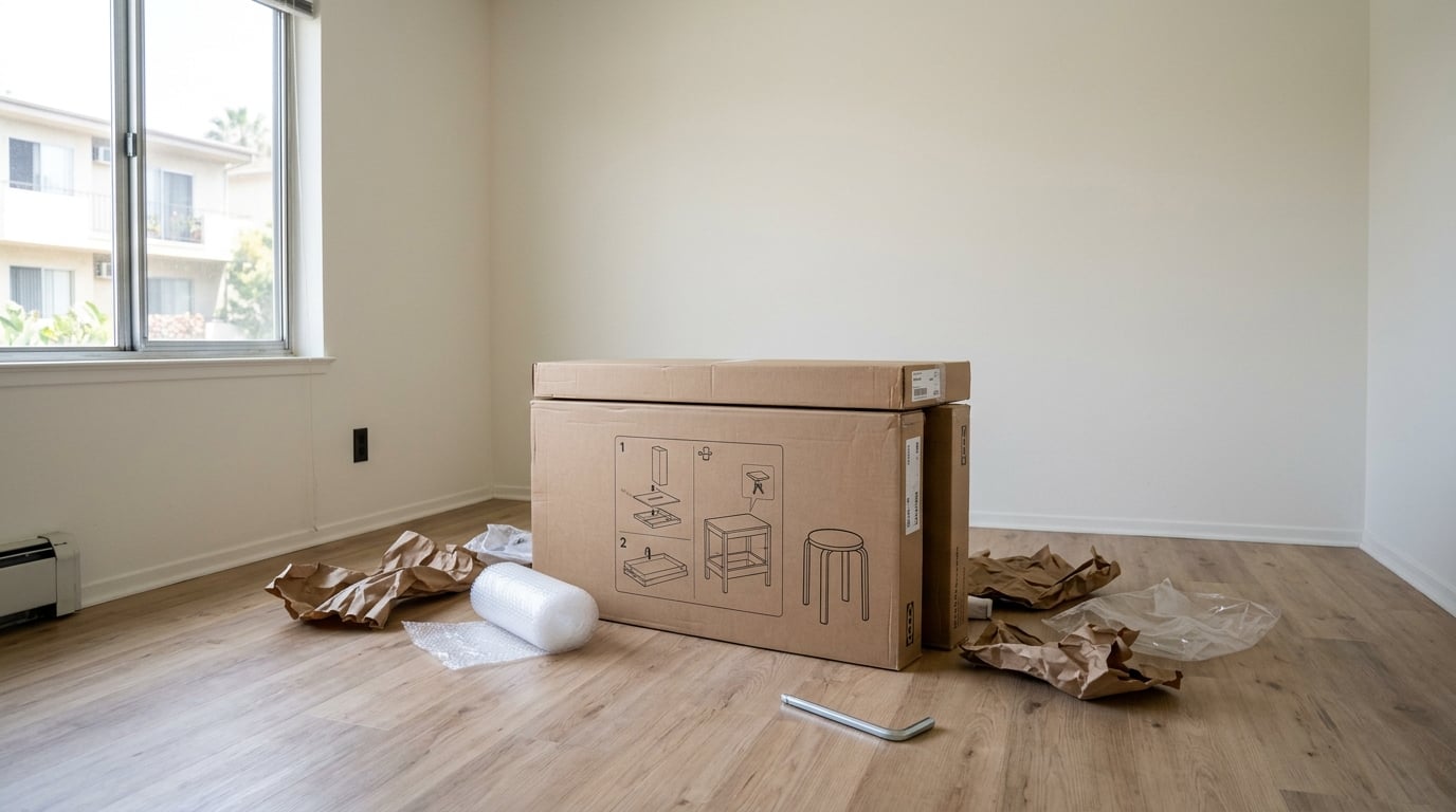 Before: Home Office Furniture Assembly