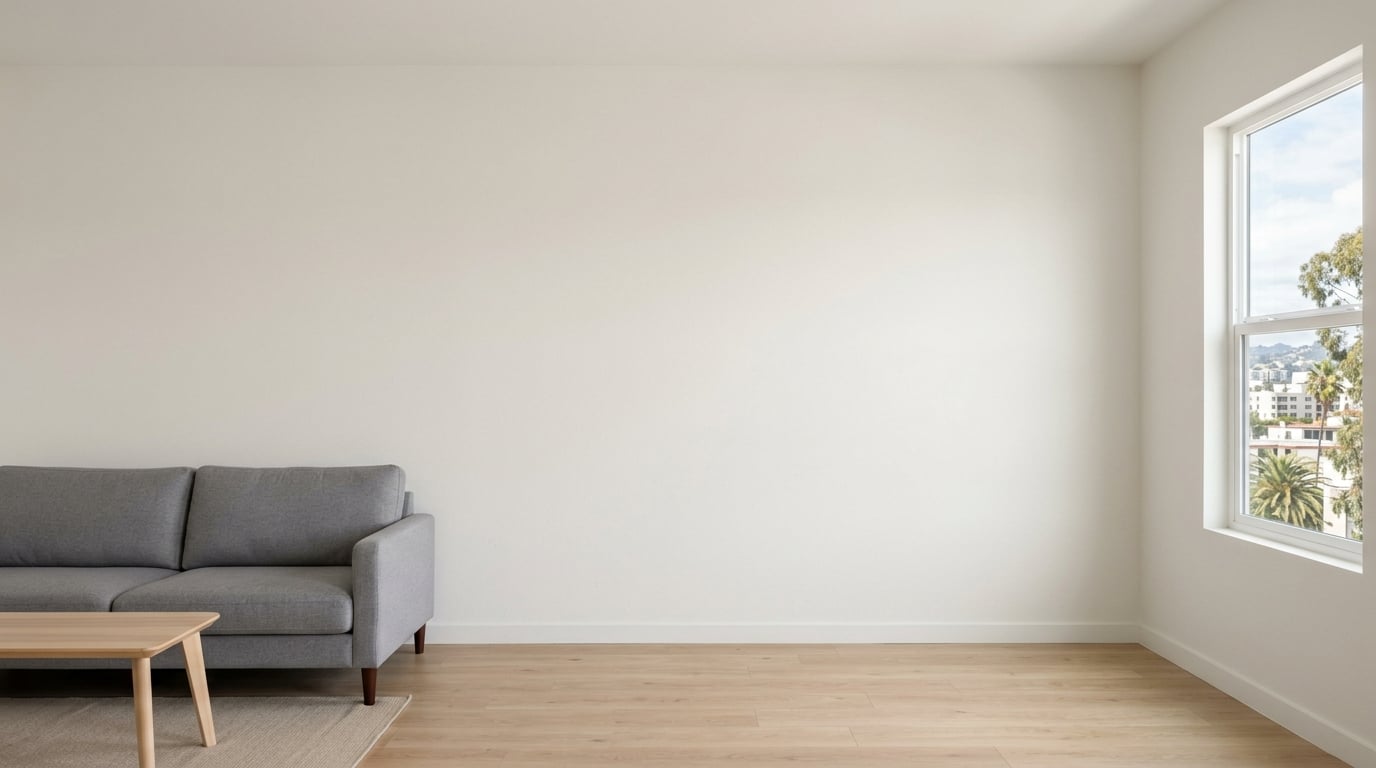 Before: Botanical Accent Wall Transformation